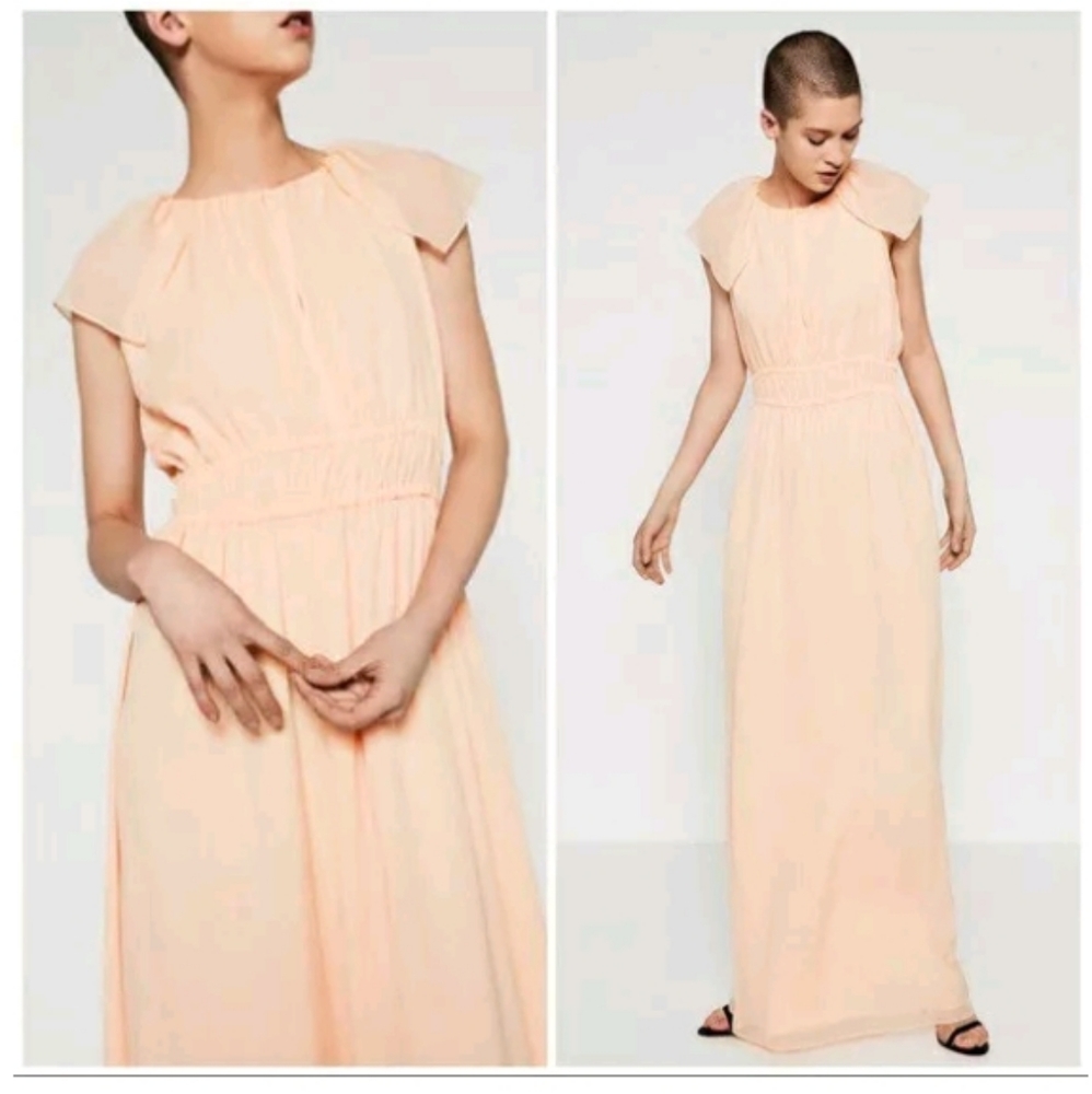 Zara Basic Collection Large Peach Cape Sleeve